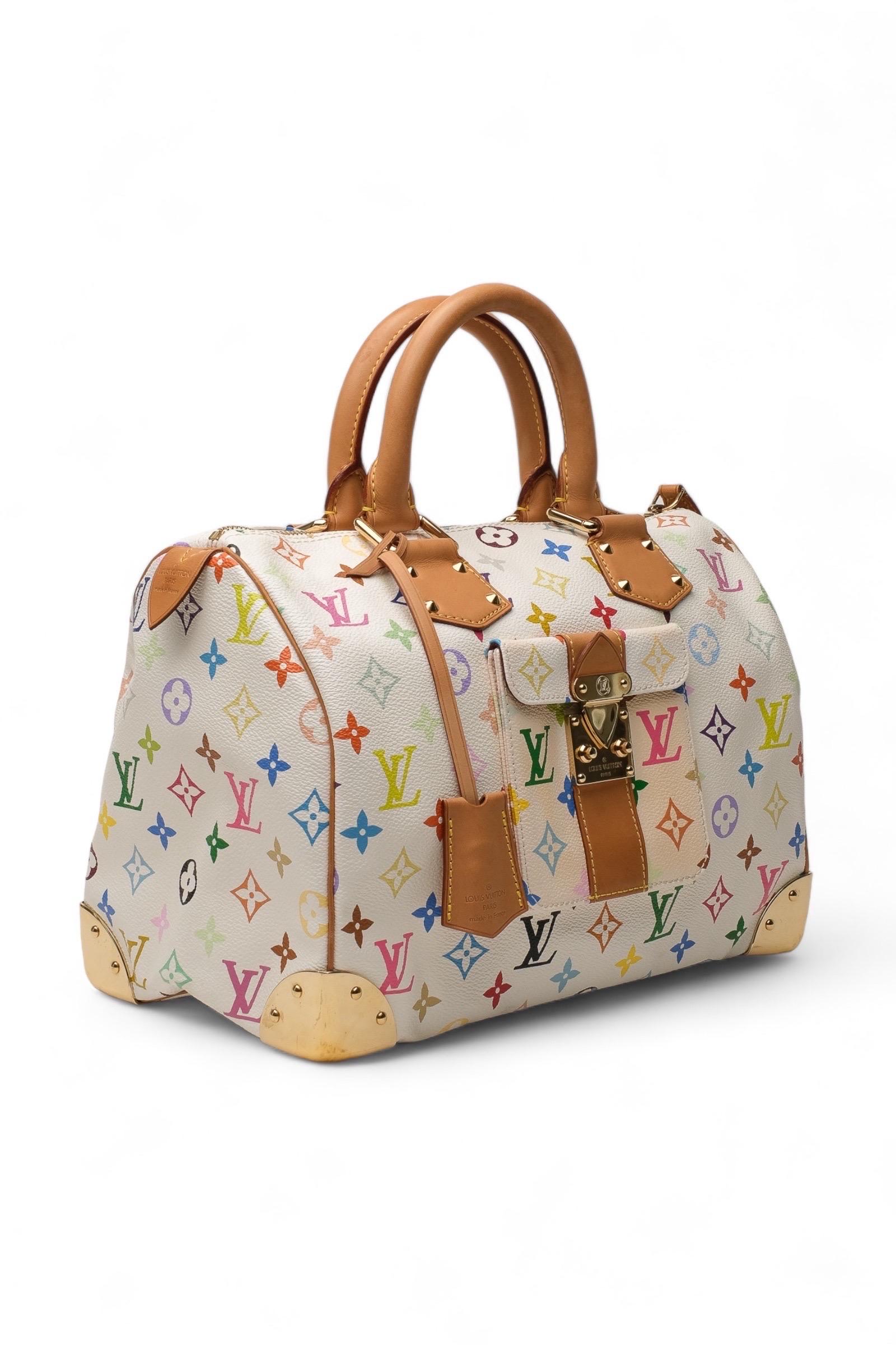 Louis Vuitton x Takashi Murakami Speedy 30 L.E. Borsa A Mano In Excellent Condition In Torre Del Greco, IT