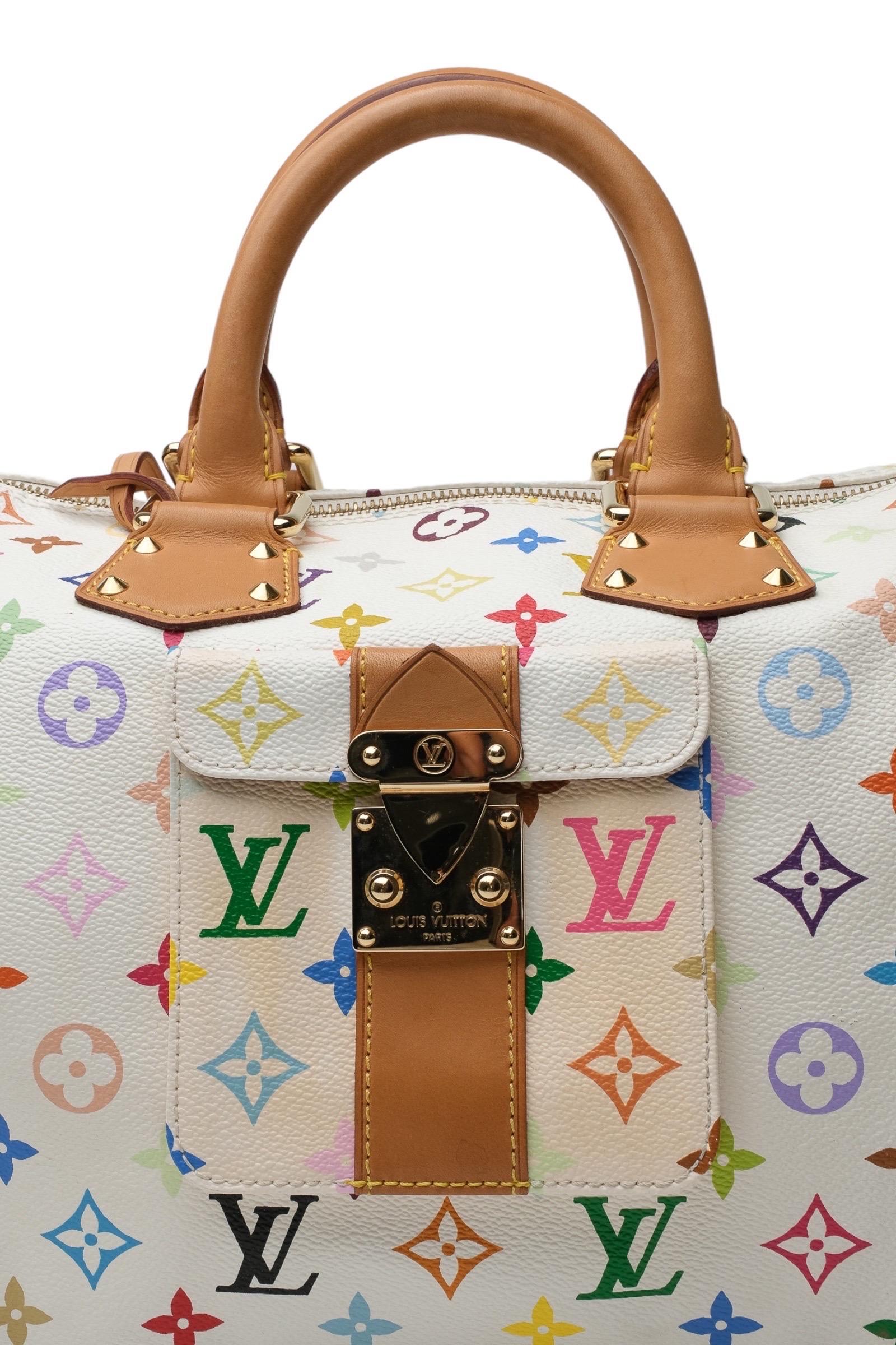 Men's Louis Vuitton x Takashi Murakami Speedy 30 L.E. Borsa A Mano