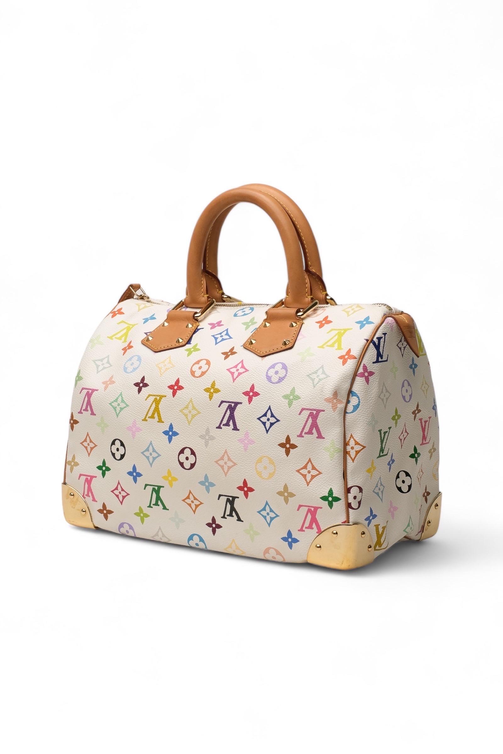 Louis Vuitton x Takashi Murakami Speedy 30 L.E. Borsa A Mano  5