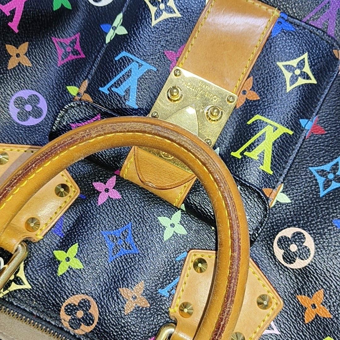Louis Vuitton x Takashi Murakami Speedy 30 Lock Black Multicolor 6