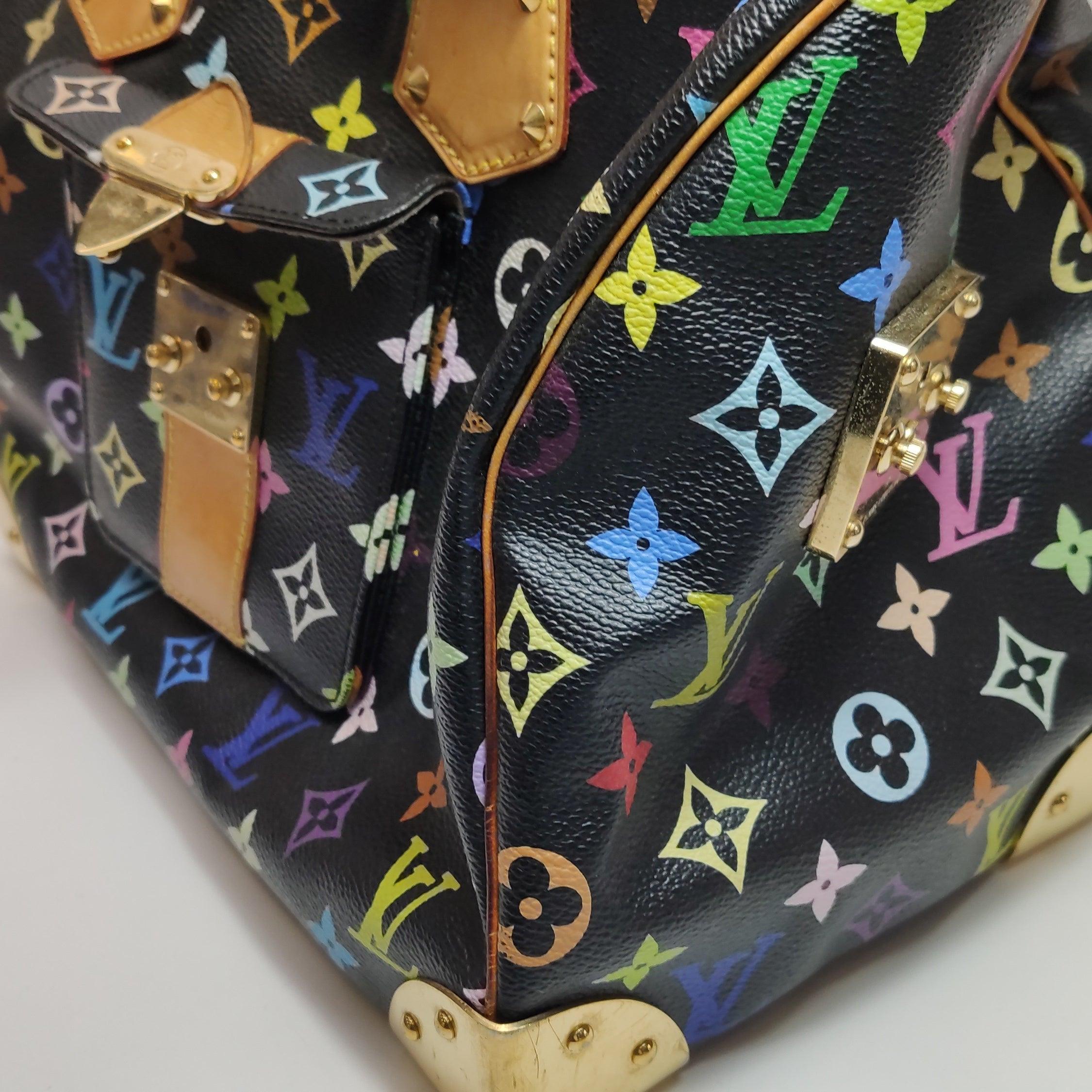 Louis Vuitton x Takashi Murakami Speedy 30 Lock Black Multicolor 7