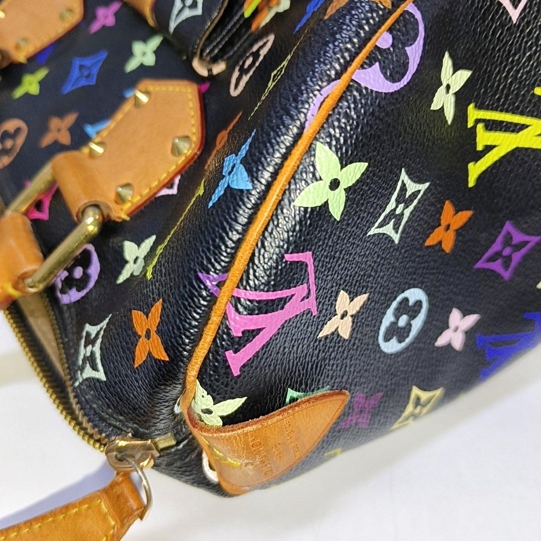 Louis Vuitton x Takashi Murakami Speedy 30 Lock Black Multicolor 7