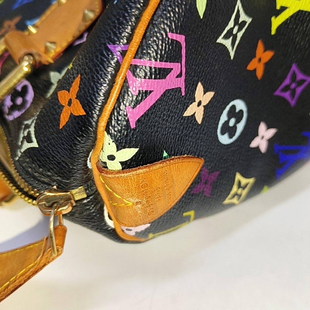 Louis Vuitton x Takashi Murakami Speedy 30 Lock Black Multicolor 8