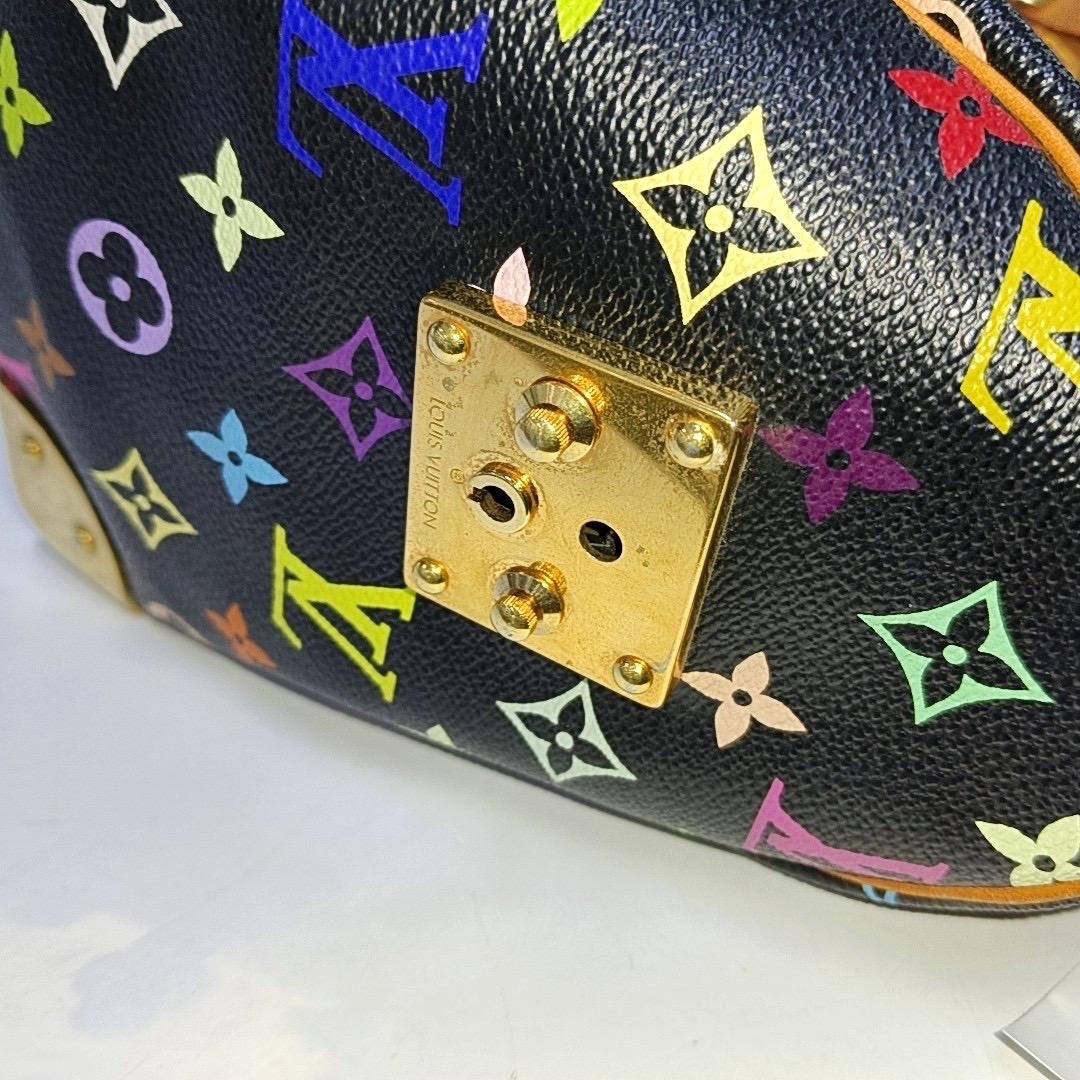 Louis Vuitton x Takashi Murakami Speedy 30 Lock Black Multicolor 9