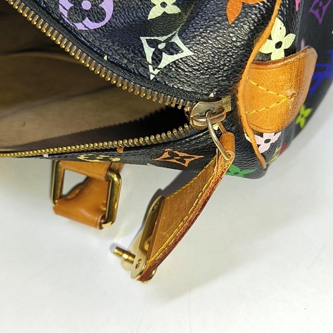 Louis Vuitton x Takashi Murakami Speedy 30 Lock Black Multicolor 12