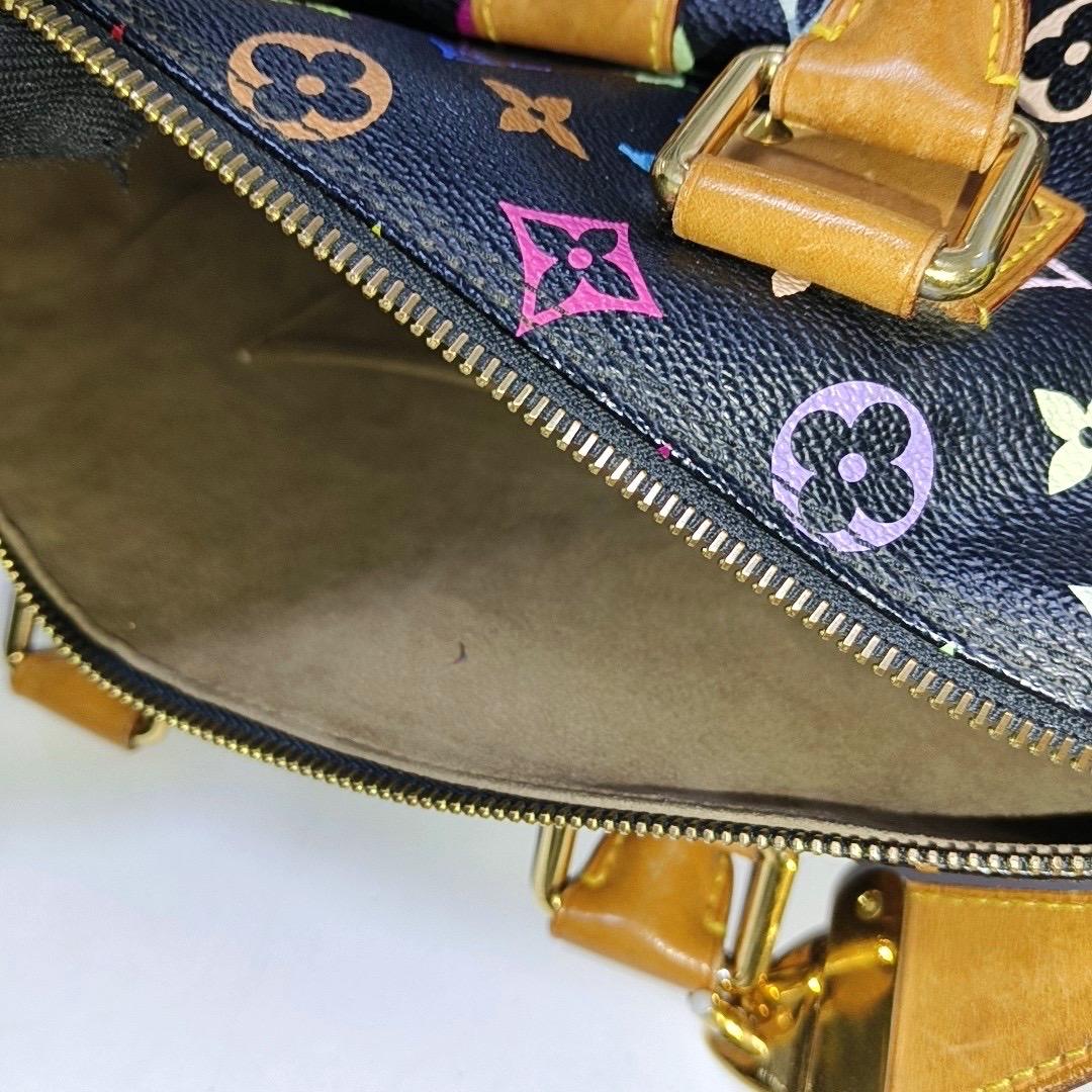 Louis Vuitton x Takashi Murakami Speedy 30 Lock Black Multicolor 13