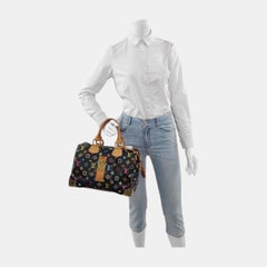 Louis Vuitton x Takashi Murakami Speedy 30 Lock Black Multicolor