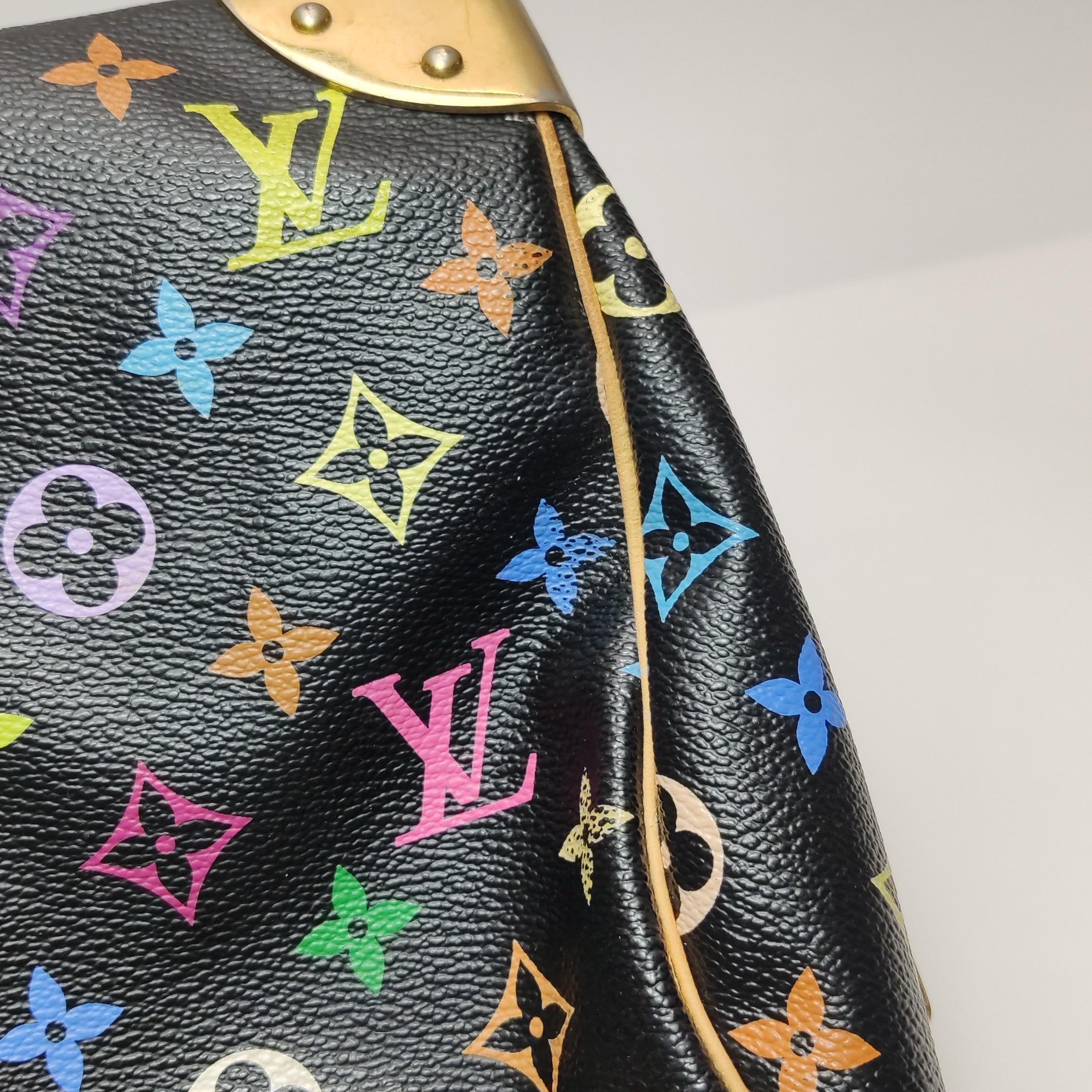 Louis Vuitton x Takashi Murakami Speedy 30 Lock Black Multicolor en vente 15