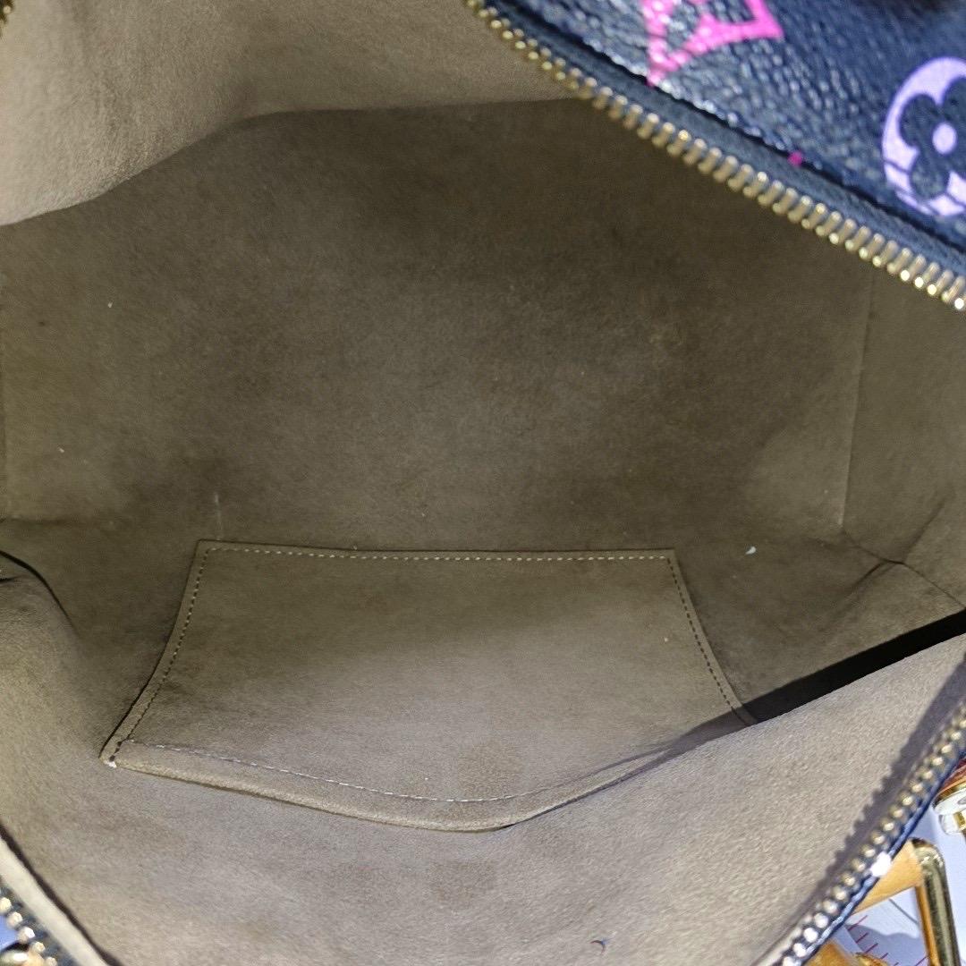 Louis Vuitton x Takashi Murakami Speedy 30 Lock Black Multicolor 2