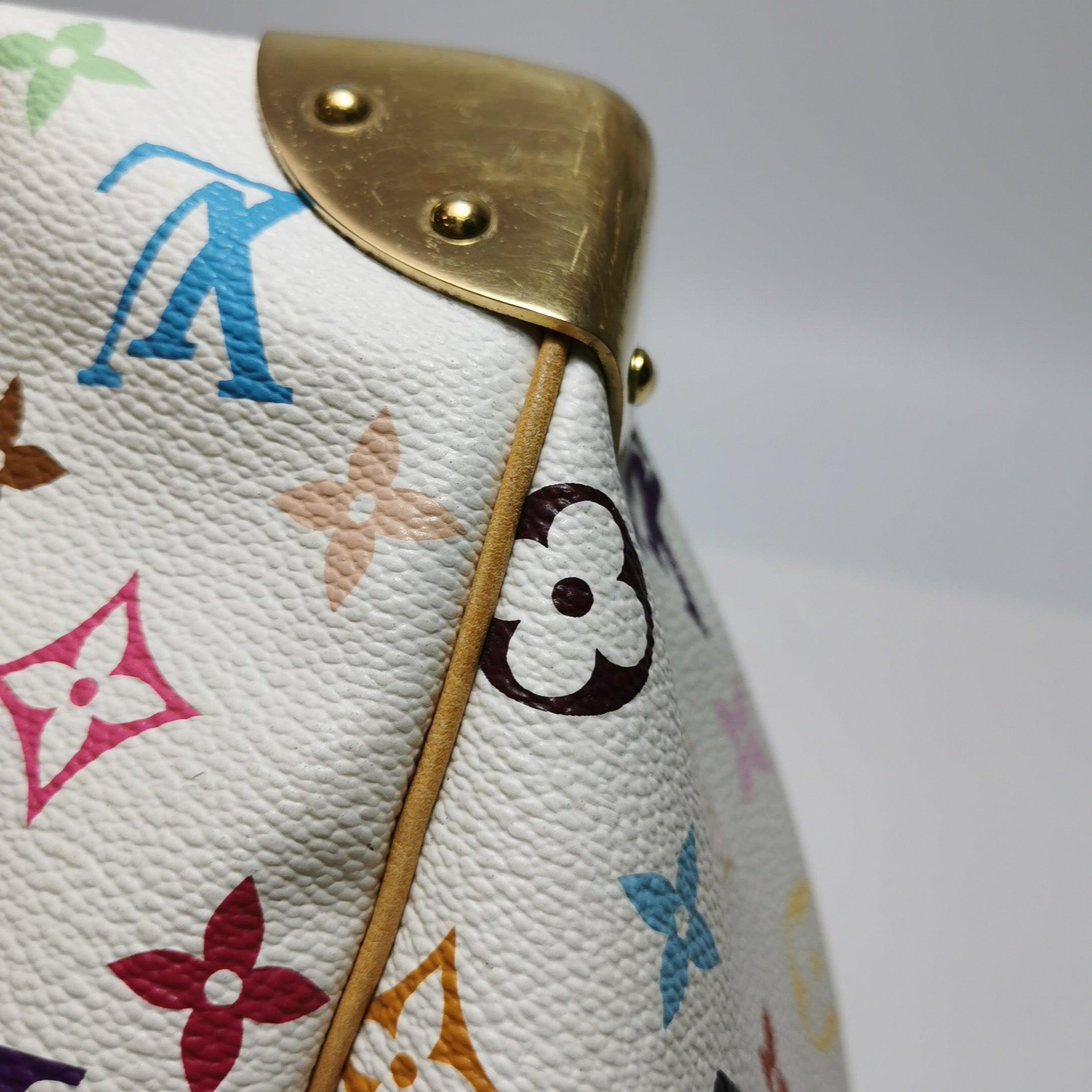 Louis Vuitton x Takashi Murakami Speedy 30 Lock White Multicolor 6