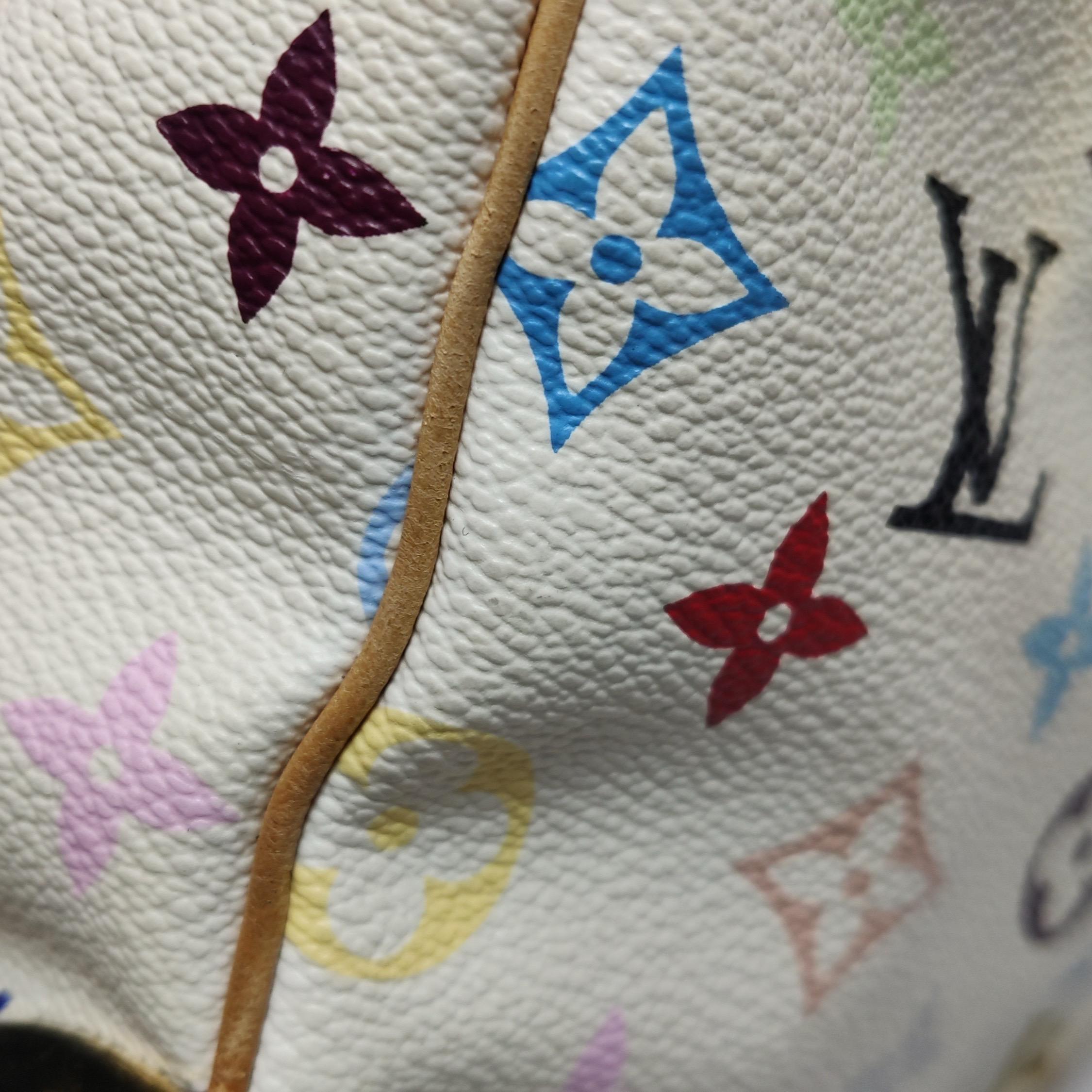 Louis Vuitton x Takashi Murakami Speedy 30 Lock White Multicolor 6