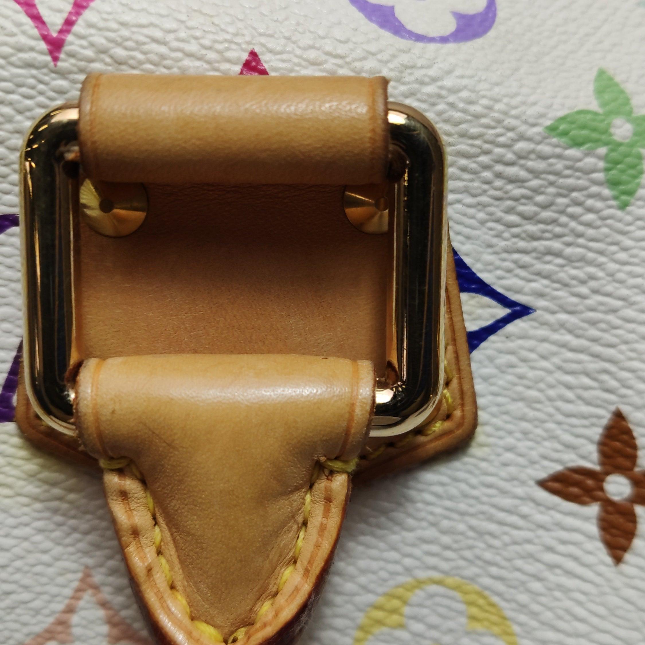Louis Vuitton x Takashi Murakami Speedy 30 Lock White Multicolor For Sale 7