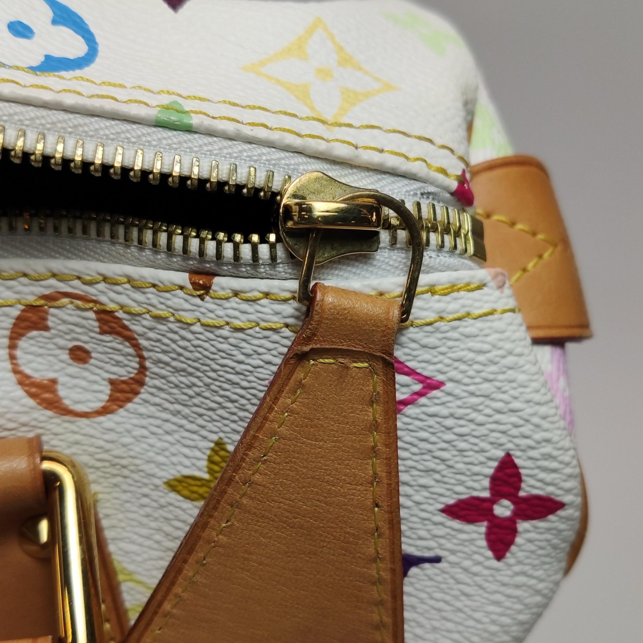 Louis Vuitton x Takashi Murakami Speedy 30 Lock White Multicolor 7