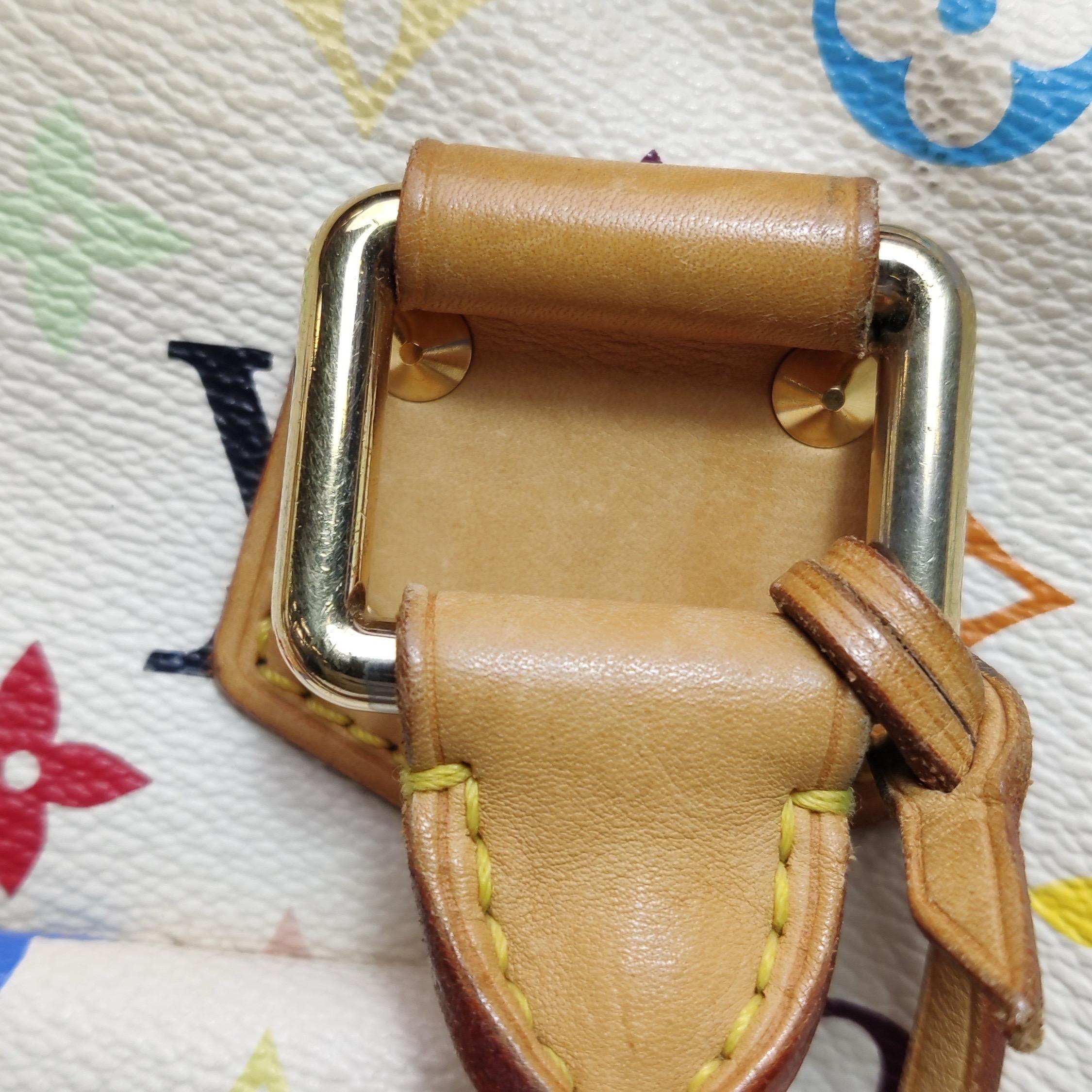 Louis Vuitton x Takashi Murakami Speedy 30 Lock White Multicolor 8