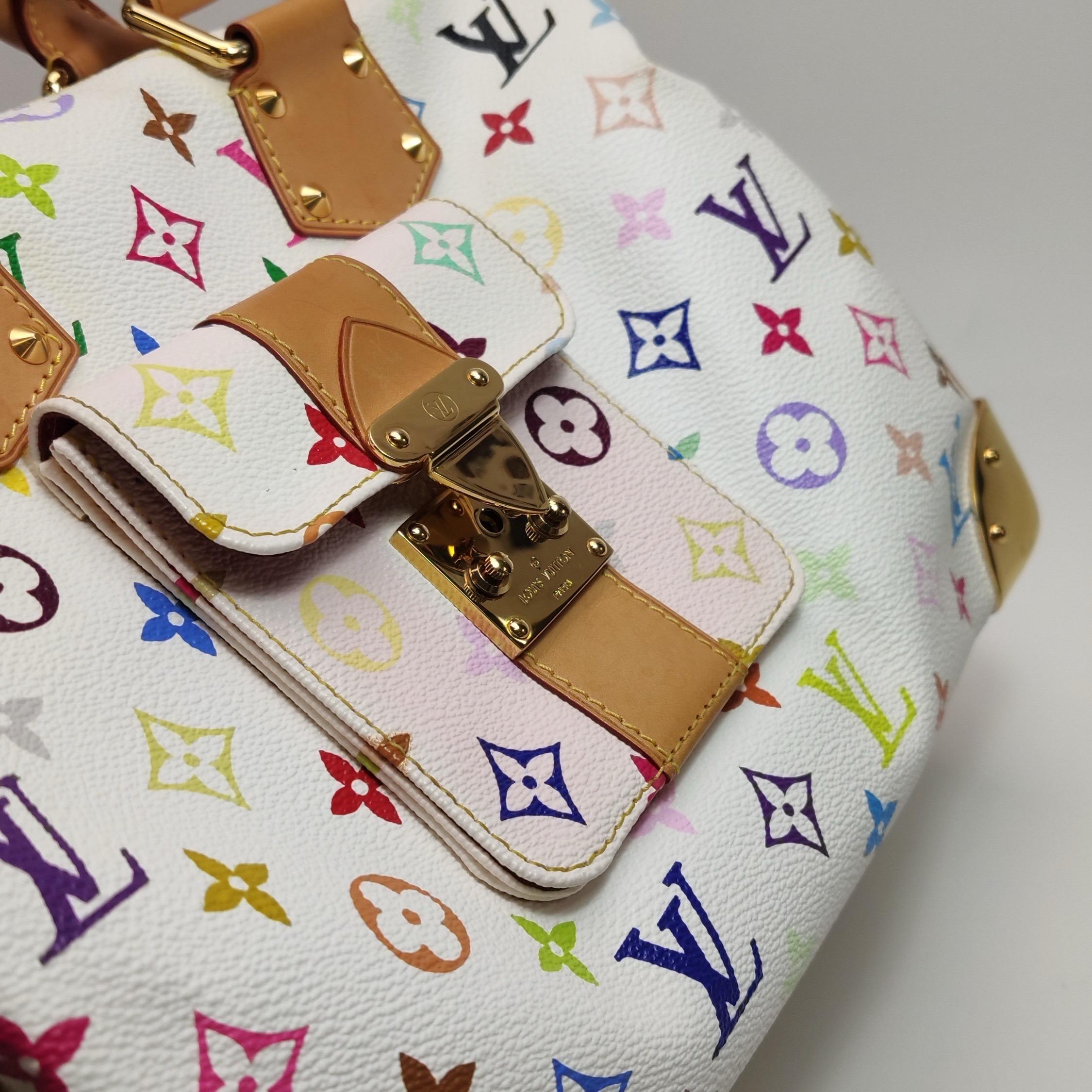 Louis Vuitton x Takashi Murakami Speedy 30 Lock White Multicolor 9