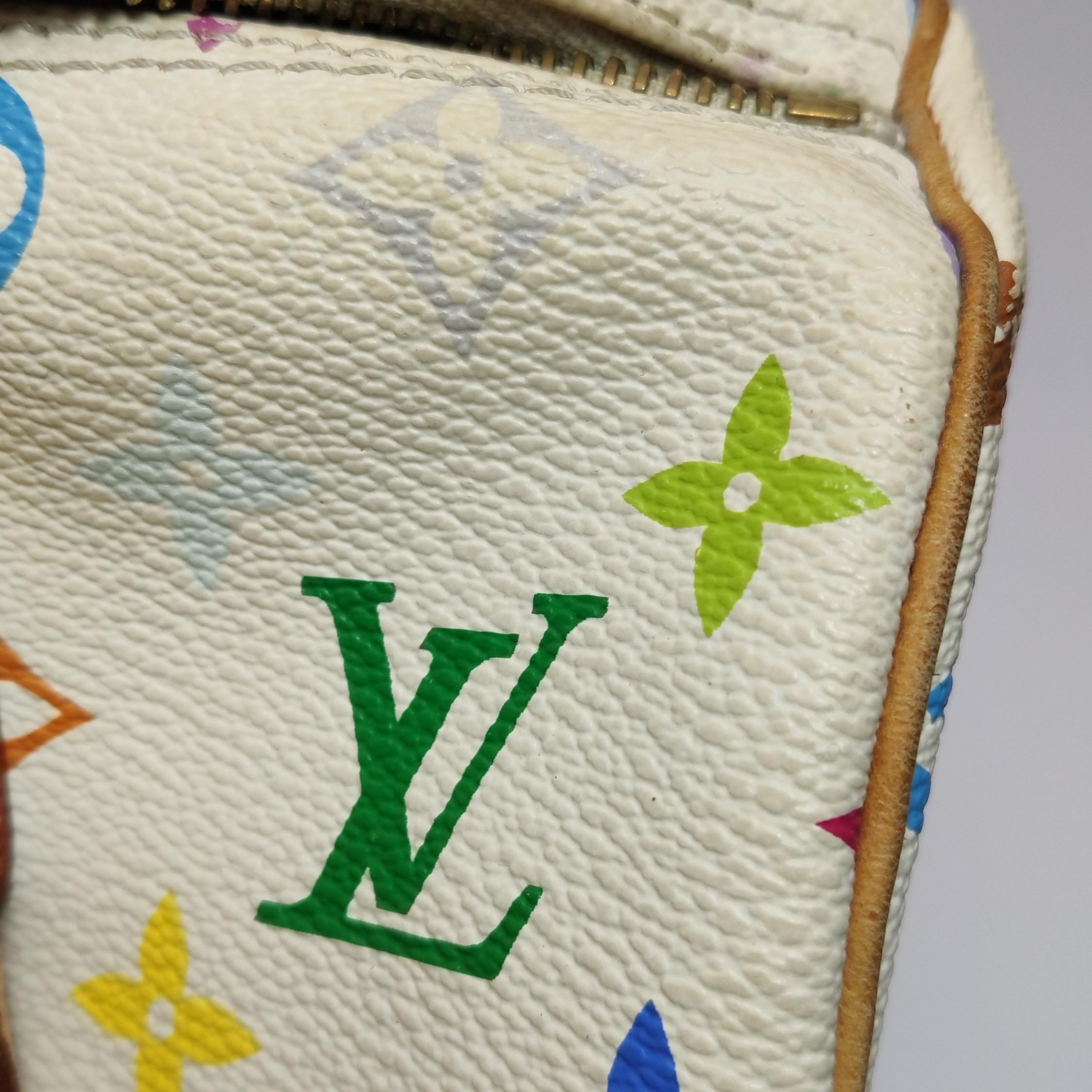 Louis Vuitton x Takashi Murakami Speedy 30 Lock White Multicolor 10