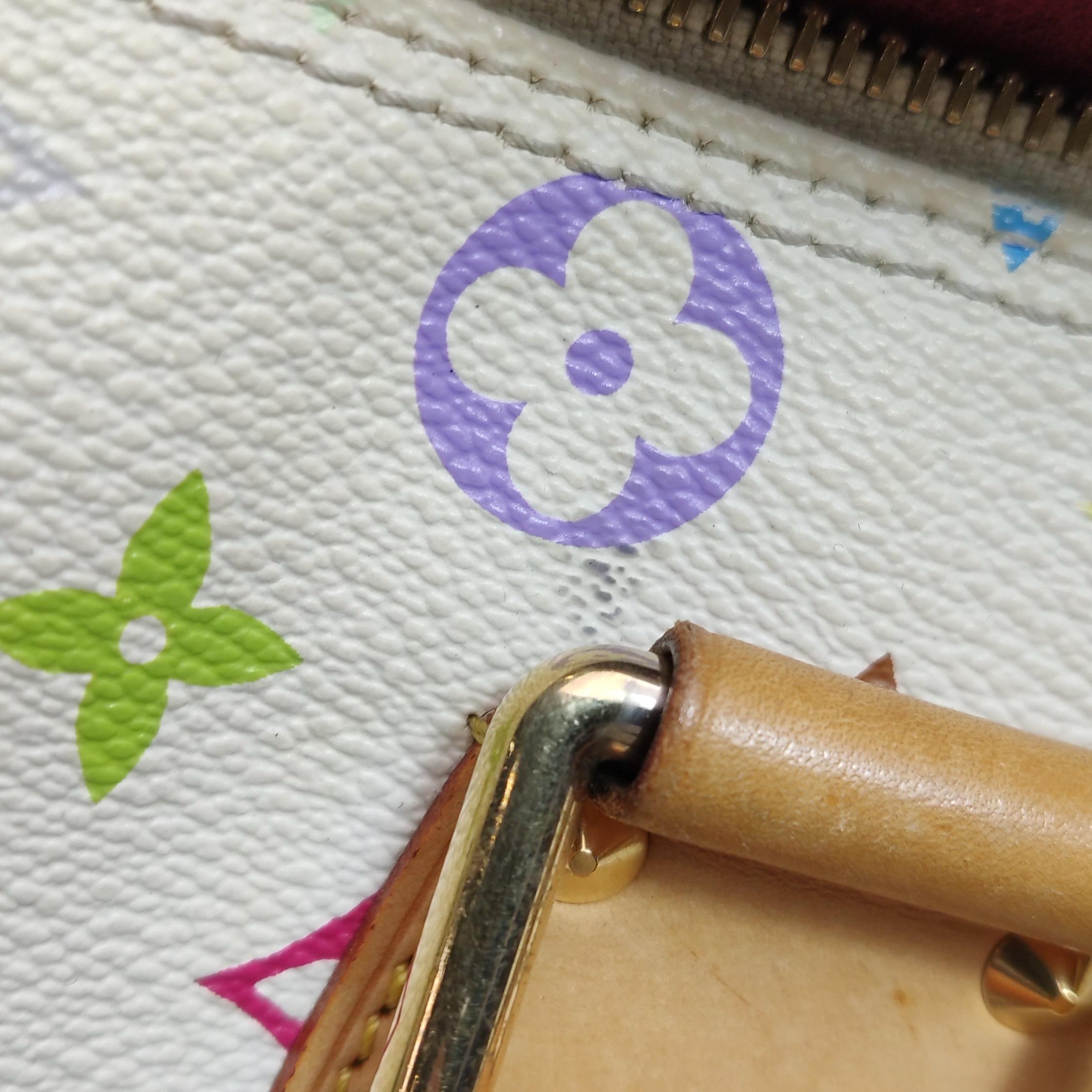 Louis Vuitton x Takashi Murakami Speedy 30 Lock White Multicolor 11