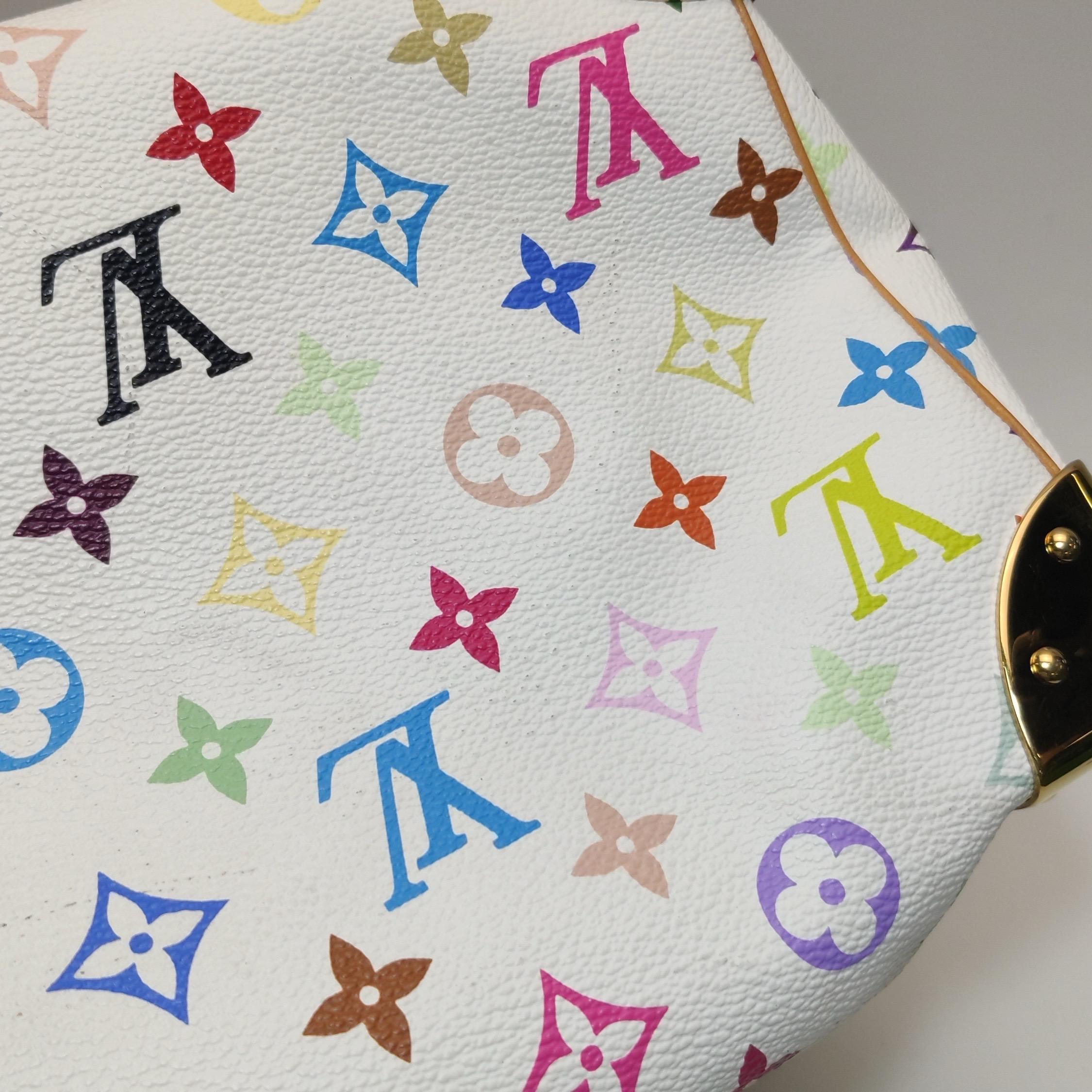 Louis Vuitton x Takashi Murakami Speedy 30 Lock Blanco Multicolor 12