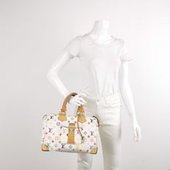 Louis Vuitton x Takashi Murakami Speedy 30 Schloss Weiß Multicolor