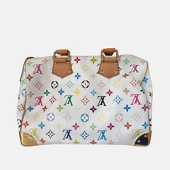 Louis Vuitton x Takashi Murakami Speedy 30 Schloss Weiß Multicolor