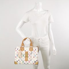 Louis Vuitton x Takashi Murakami Speedy 30 Lock White Multicolor