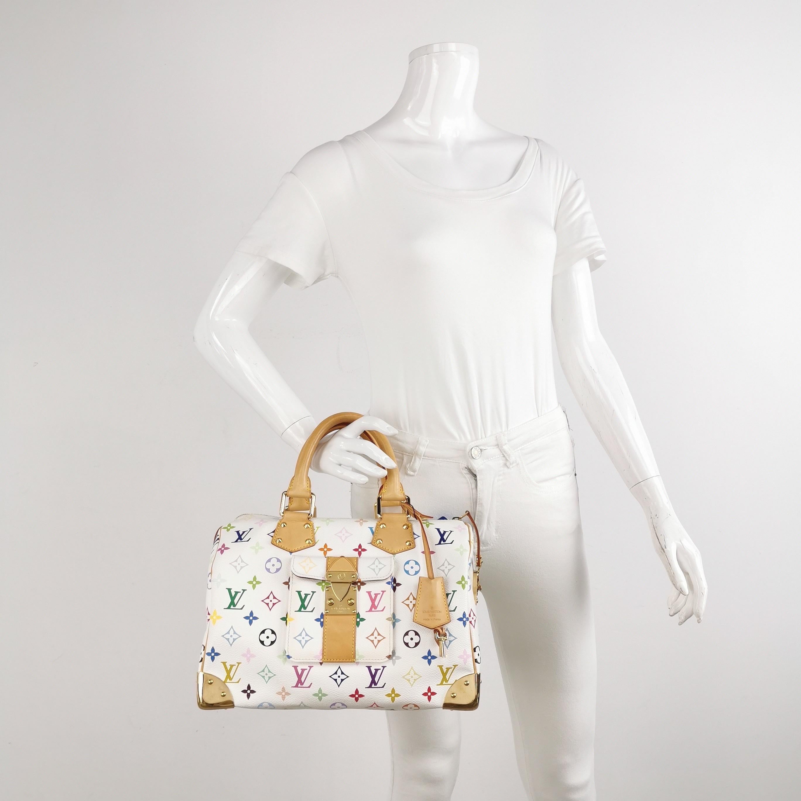 Disegnato dalla casa di moda francese Louis Vuitton in collaborazione con Takashi Murakami.

Condit: MOLTO BUONO

Questa autentica borsa Louis Vuitton è in ottime condizioni e presenta leggeri segni d'uso. La patina è piuttosto leggera. Leggere