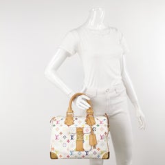 Louis Vuitton x Takashi Murakami Speedy 30 Lock White Multicolor