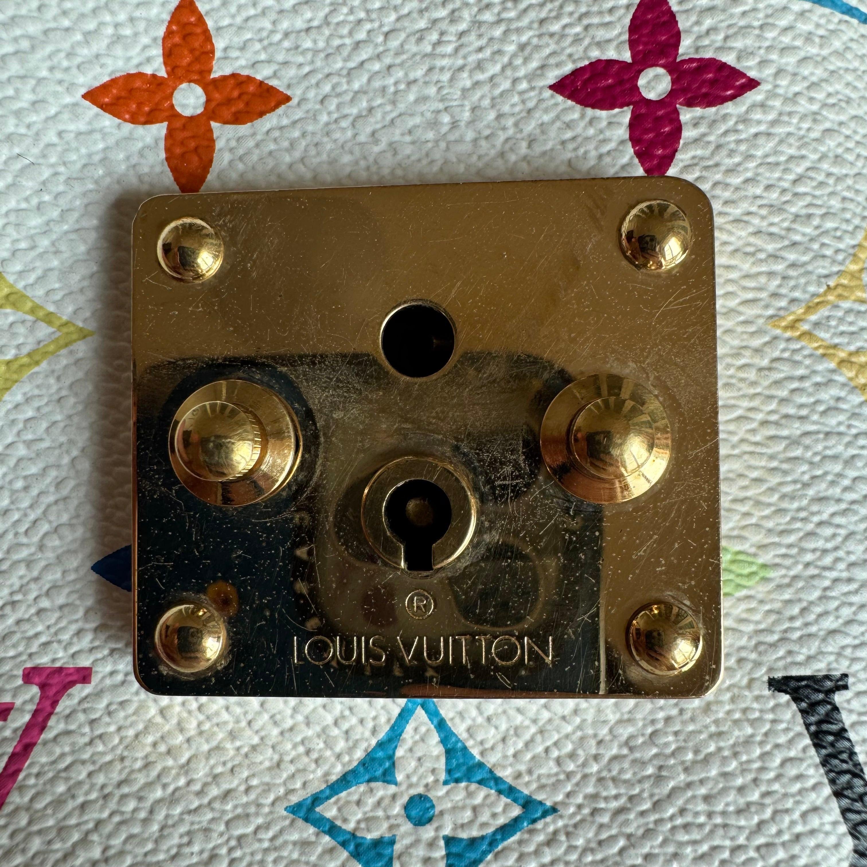 Louis Vuitton x Takashi Murakami Speedy 30 Lock White Multicolor 15