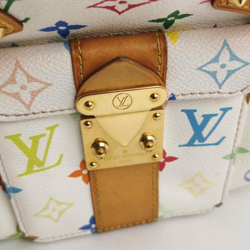 Louis Vuitton x Takashi Murakami Speedy 30 Lock White Multicolor 2