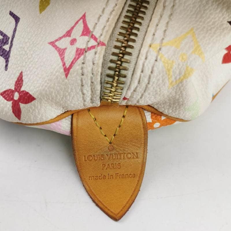 Louis Vuitton x Takashi Murakami Speedy 30 Lock White Multicolor 3