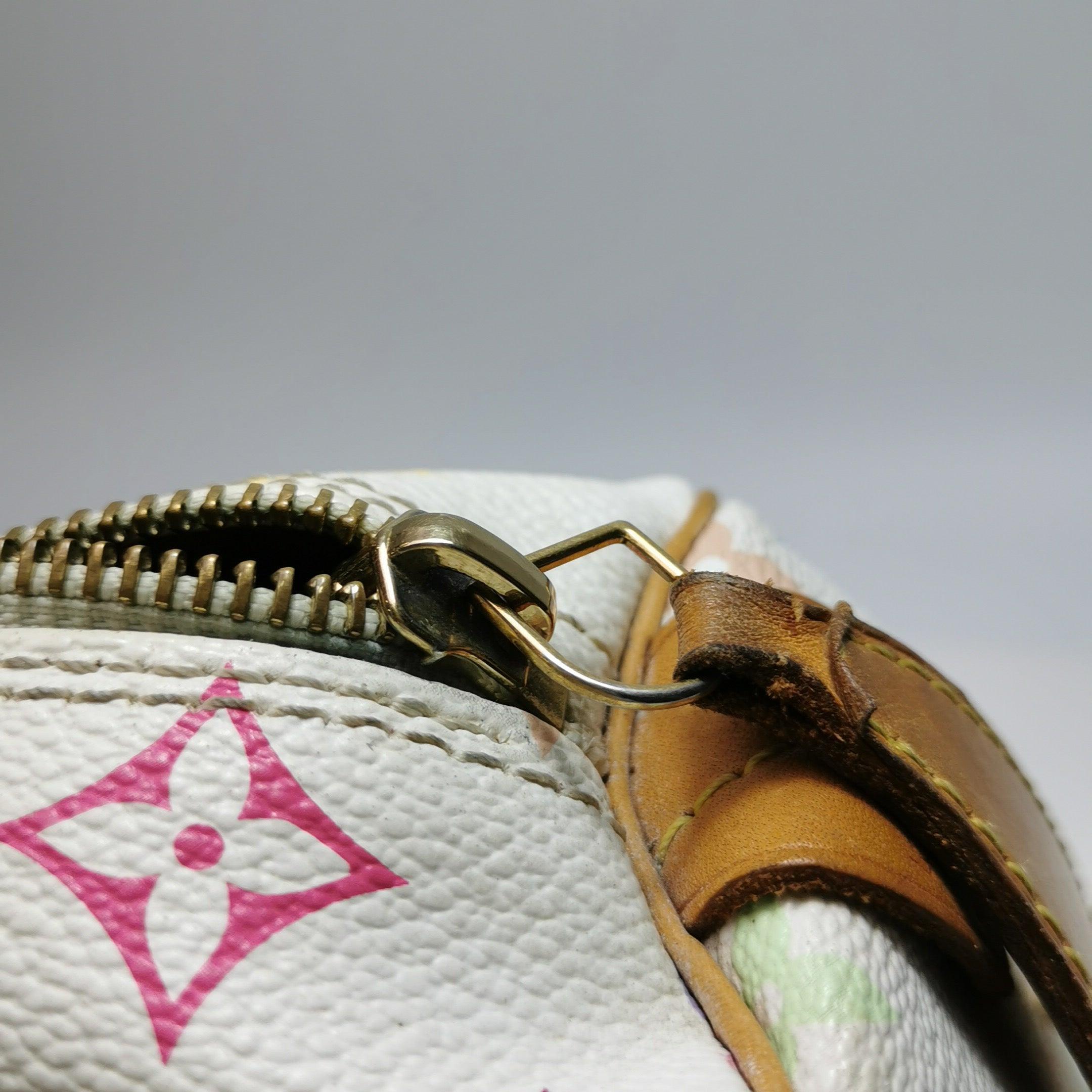 Louis Vuitton x Takashi Murakami Speedy 30 Lock White Multicolor 3