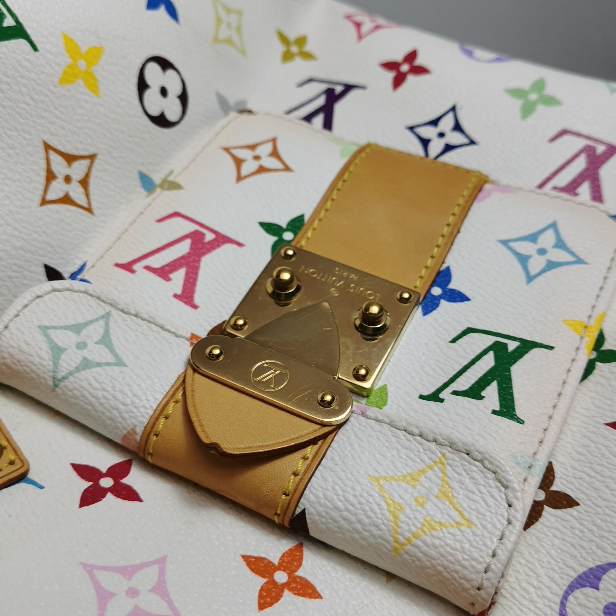 Louis Vuitton x Takashi Murakami Speedy 30 Lock Bianco Multicolor in vendita 4