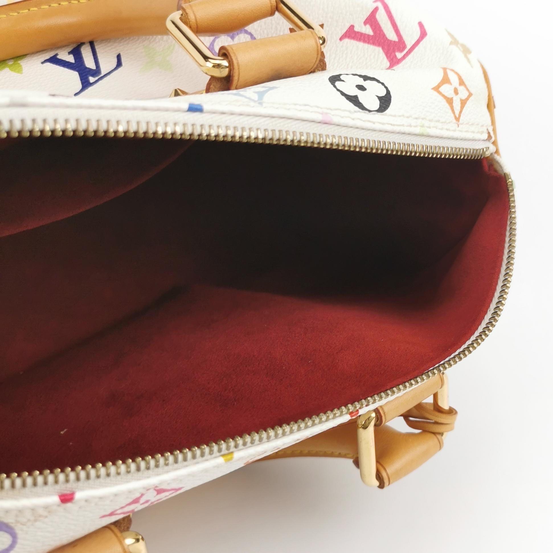 Louis Vuitton x Takashi Murakami Speedy 30 Lock Blanco Multicolor 5
