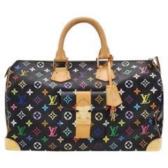 Louis Vuitton x Takashi Murakami Speedy 40 Black Multicolor