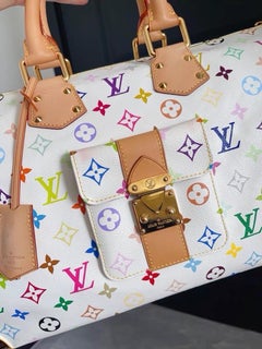 Louis Vuitton x Takashi Murakami Speedy 40 White Multicolor