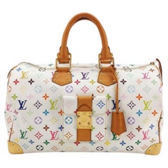Louis Vuitton x Takashi Murakami Speedy 40 White Multicolor