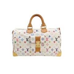 Louis Vuitton x Takashi Murakami Speedy 40 White Multicolor