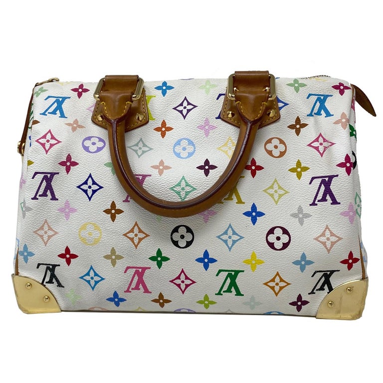 Louis Vuitton X Takashi Murakami Monogram Multicolore Speedy 30 - White  Handle Bags, Handbags - LOU753933