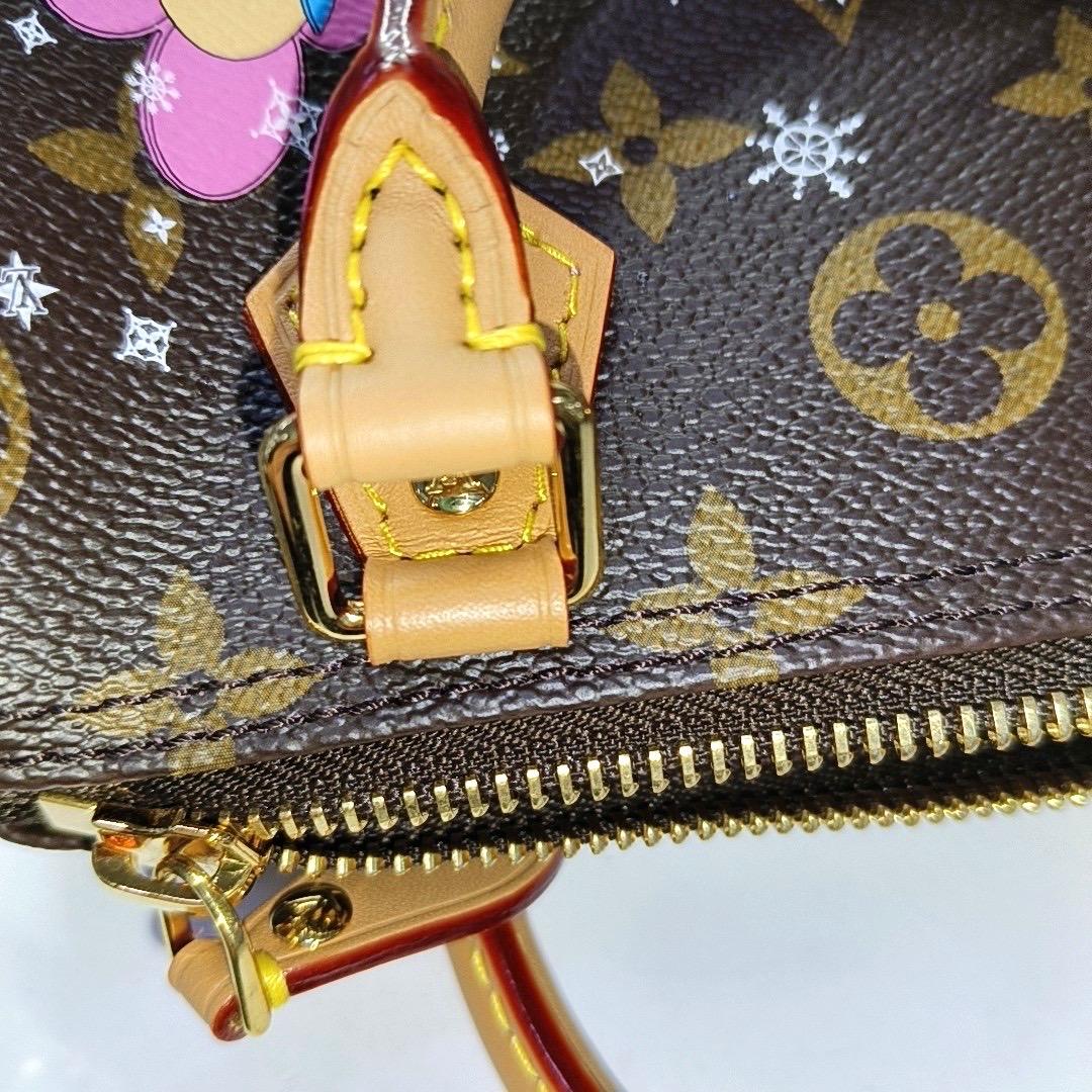 Louis Vuitton x Takashi Murakami Speedy Nano Monogram mit Blume Crossbody Bag im Angebot 6