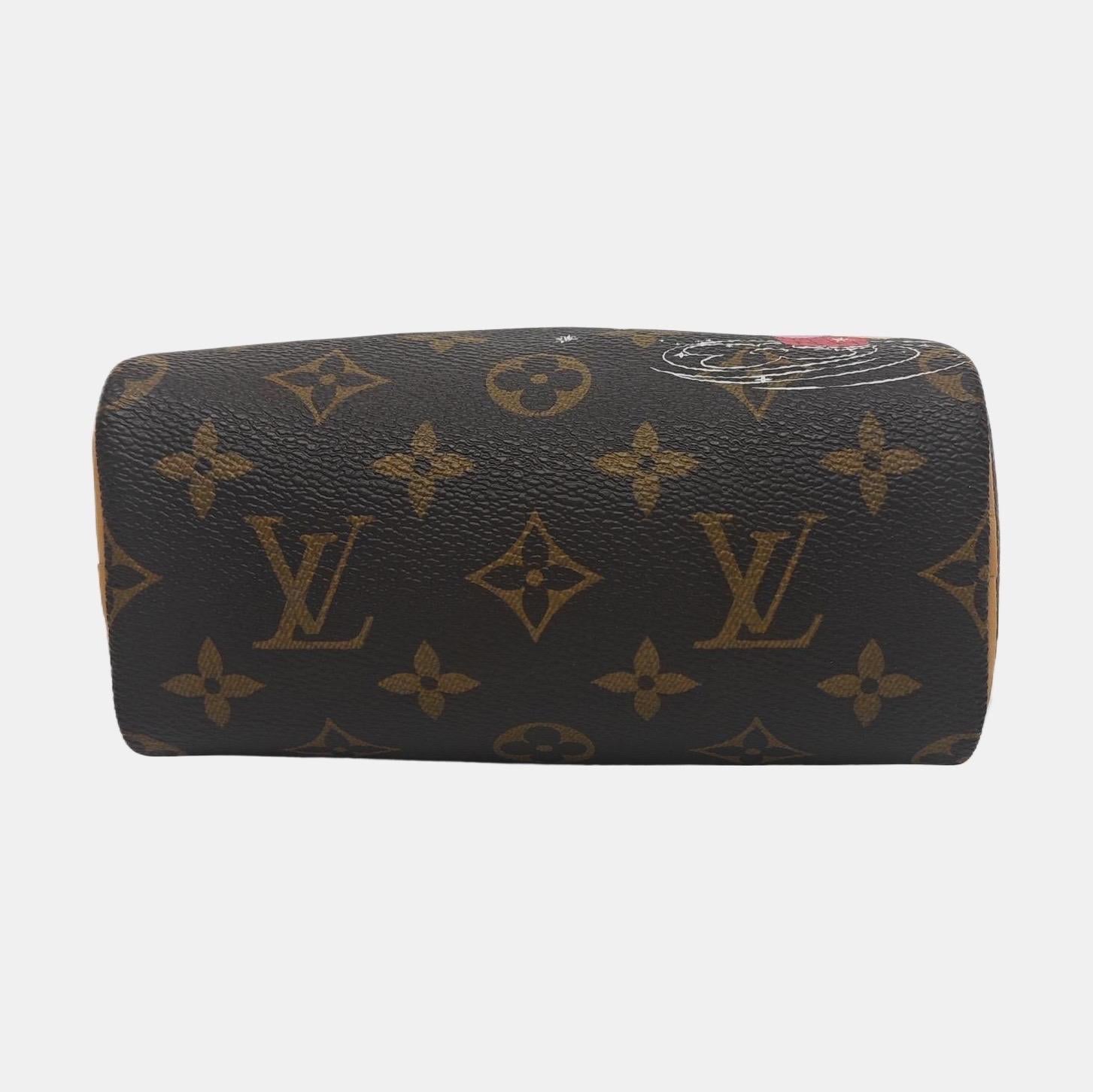 Louis Vuitton x Takashi Murakami Speedy Nano Monogram mit Blume Crossbody Bag Damen im Angebot