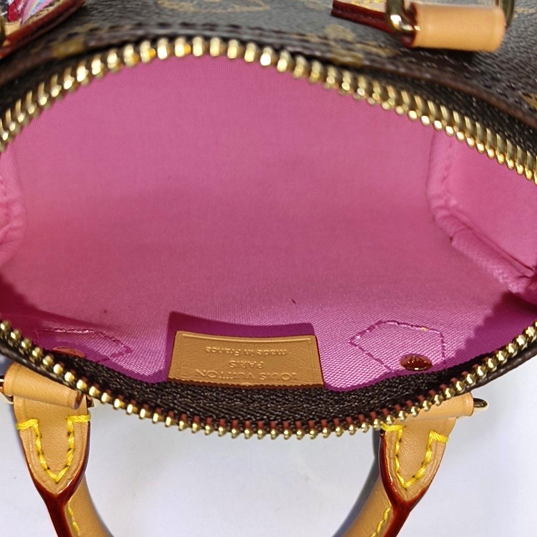 Louis Vuitton x Takashi Murakami Speedy Nano Monogram mit Blume Crossbody Bag im Angebot 3