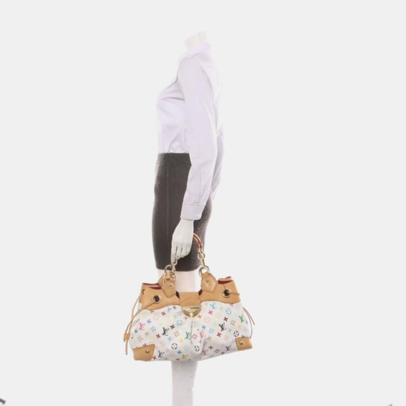 Louis Vuitton x Takashi Murakami Ursula Shoulder Bag White Multicolor
 These are professional photos of the actual bag.
 Design by the French fashion house, Louis Vuitton in collaboration with Takashi Murakami.
 Condition: Good
 This authentic