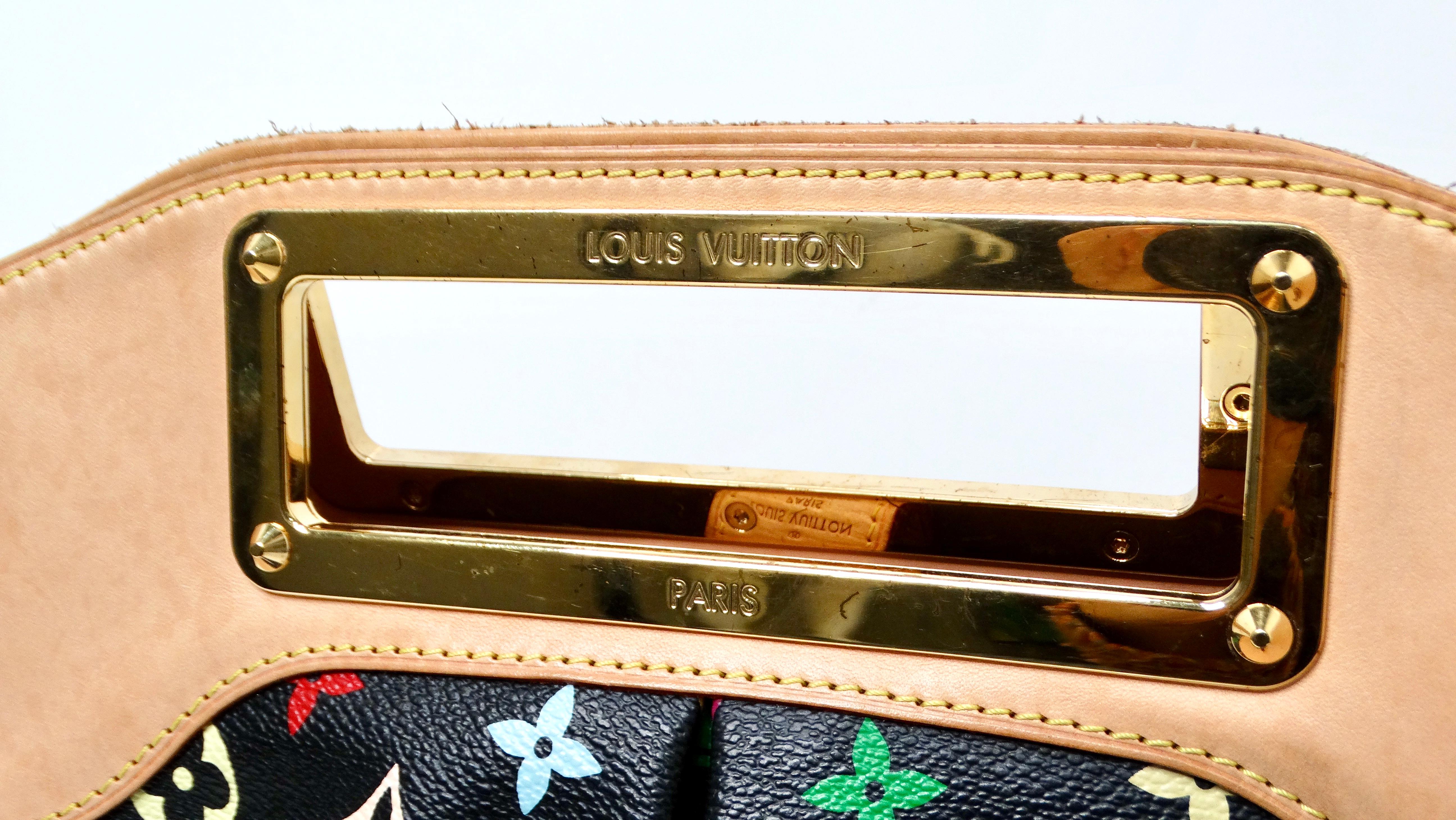 De las mujeres Bolso de hombro Louis Vuitton x Takashi Murakami Y2K Negro Monograma Judy Clutch en venta
