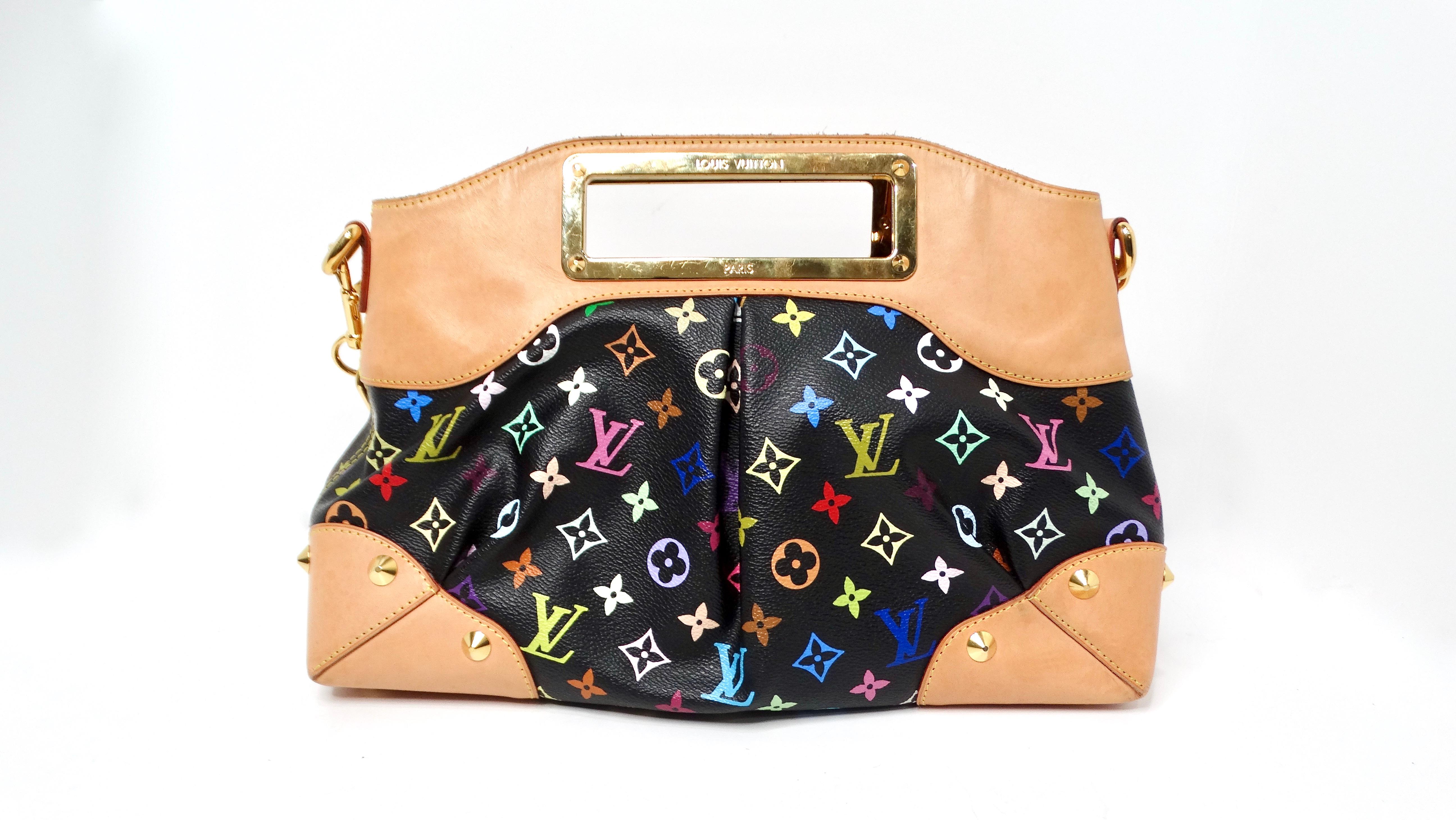 Bolso de hombro Louis Vuitton x Takashi Murakami Y2K Negro Monograma Judy Clutch en venta 1