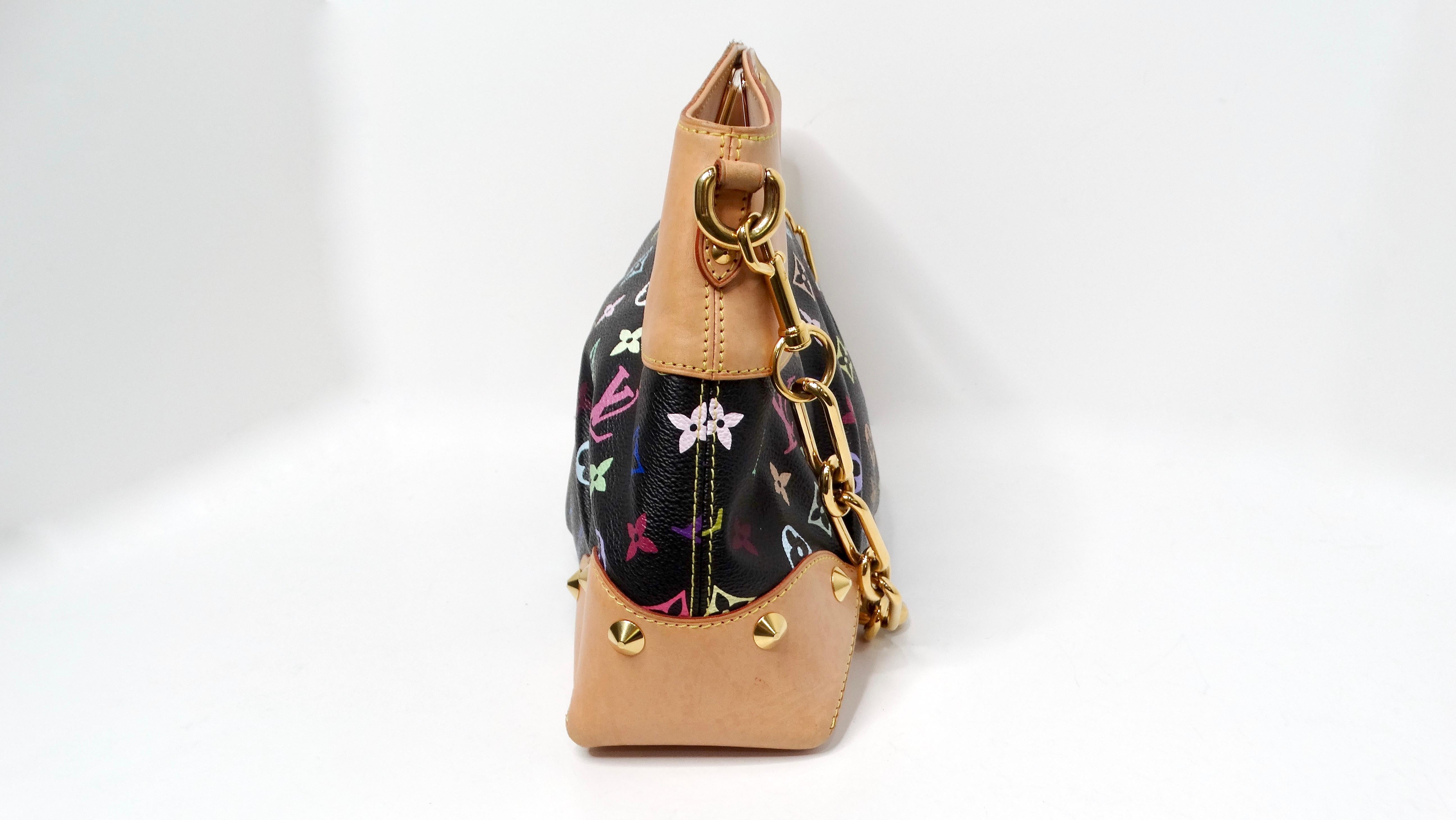 Bolso de hombro Louis Vuitton x Takashi Murakami Y2K Negro Monograma Judy Clutch en venta 3