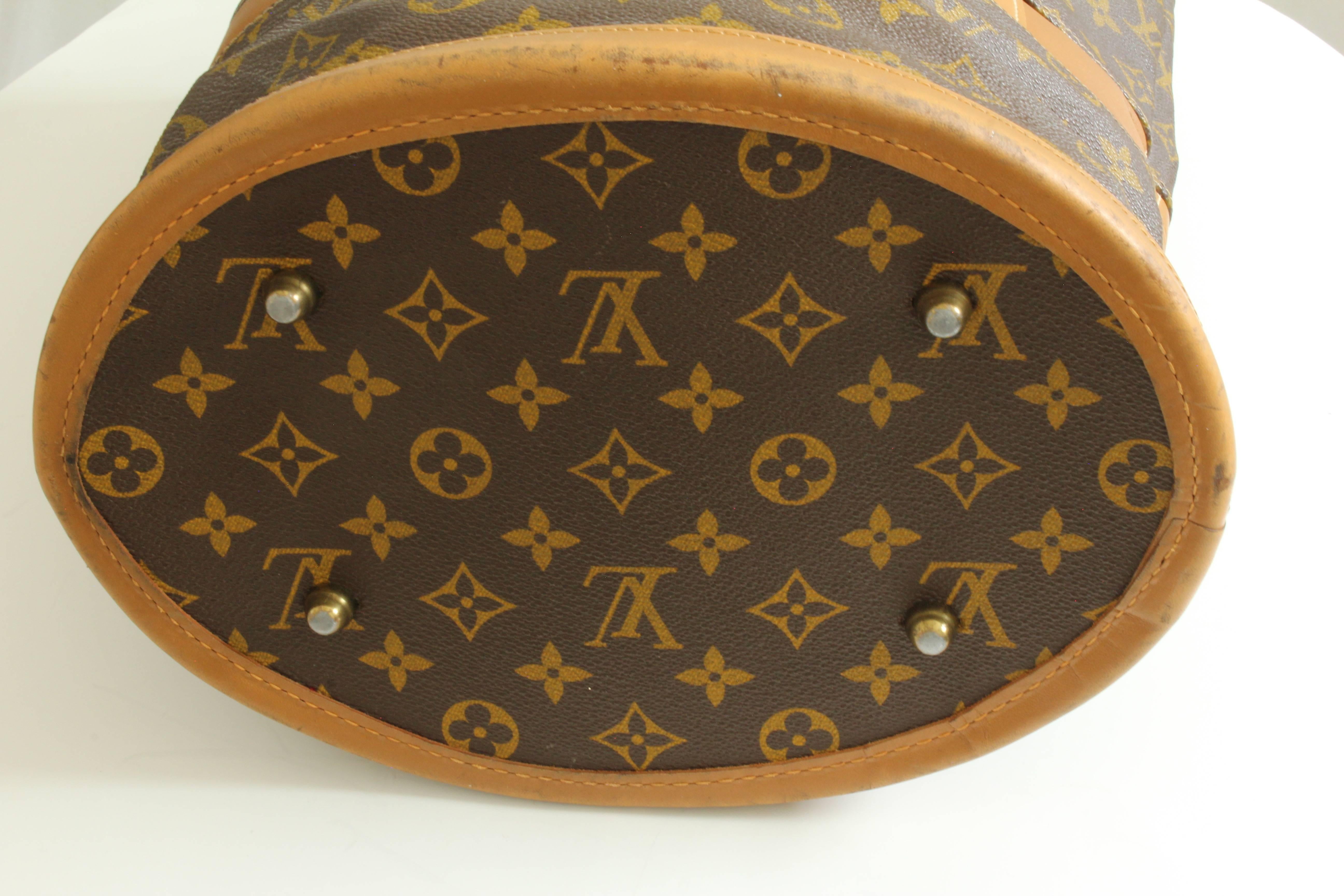Louis Vuitton by The French Co Monogram Bucket Bag Tote and Coin Purse, 1970s 3
