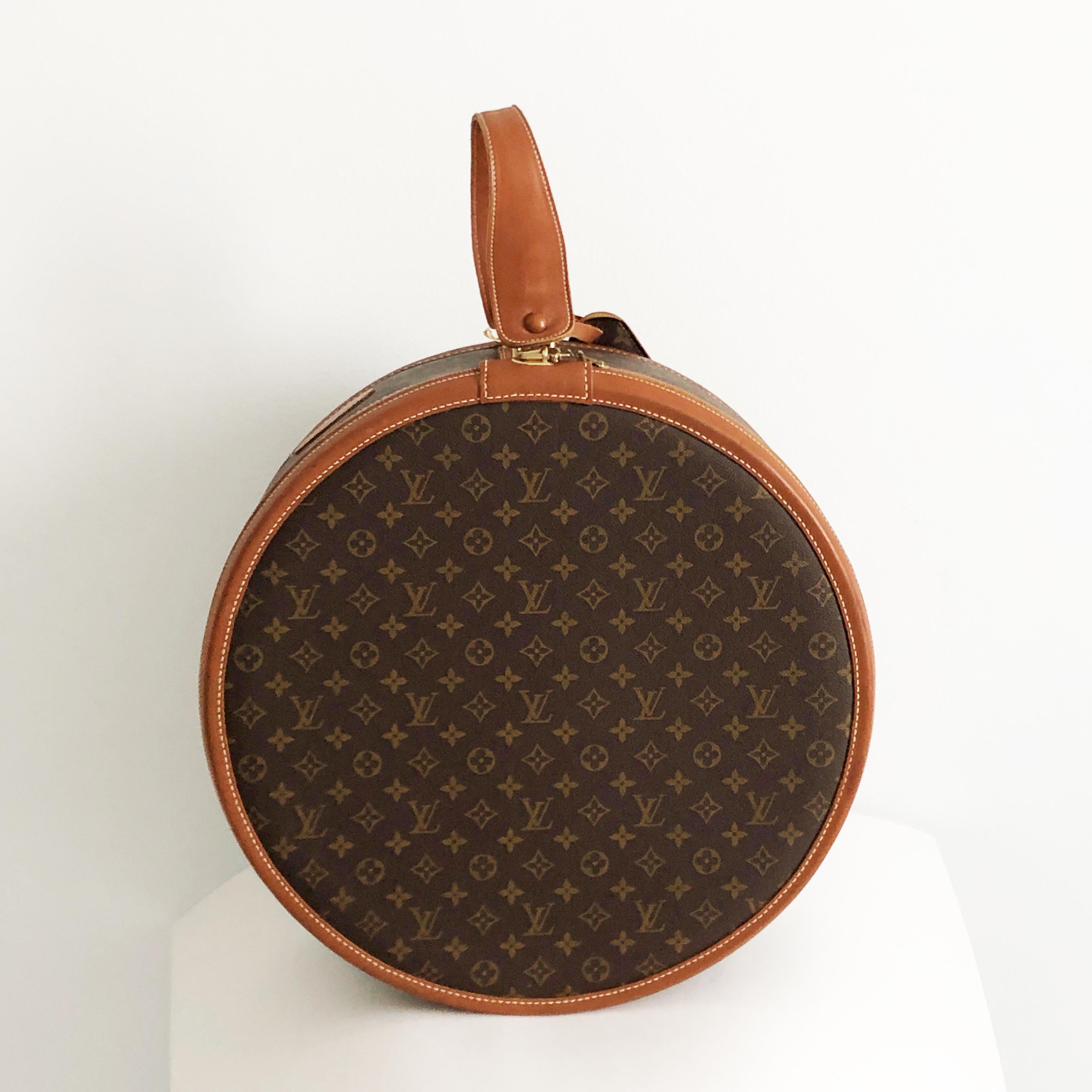 Black Louis Vuitton x The French Company Boite Chapeaux Round Hat Box 45cm Travel Bag