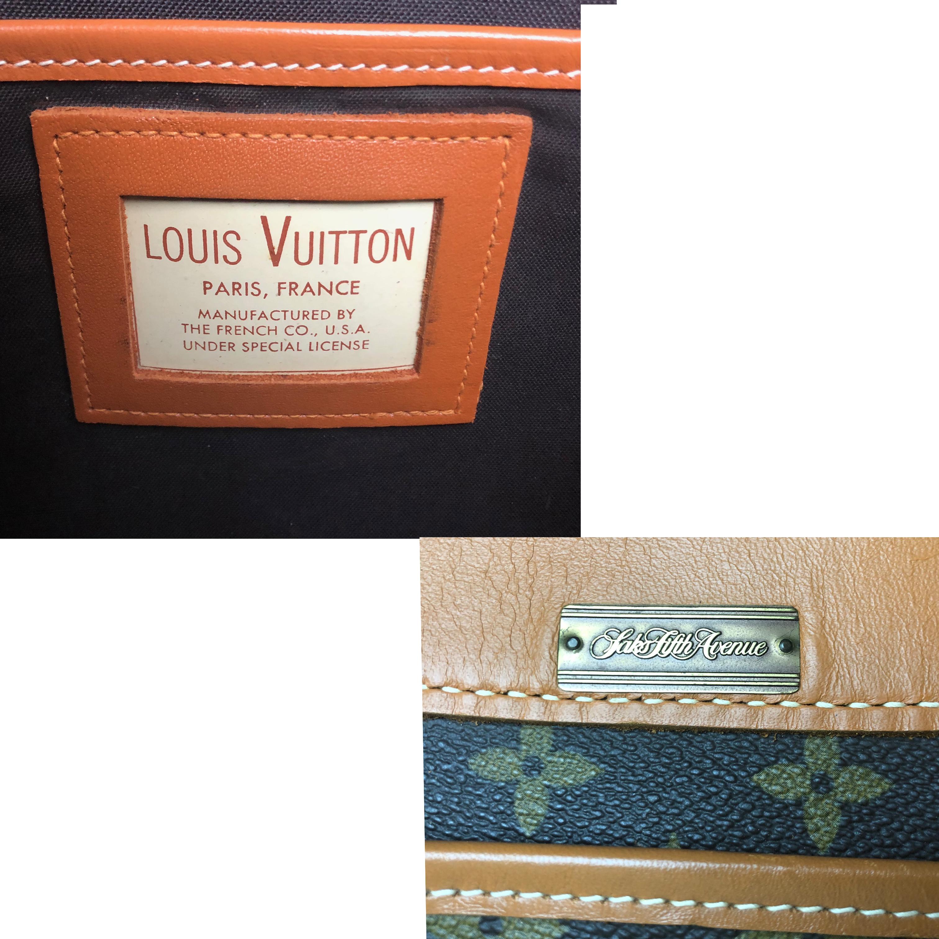 Louis Vuitton x The French Luggage Co Diaper Bag Satchel Travel Carry On Vintage 4