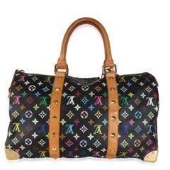 Louis Vuitton x TM Black Monogram Multicolore Keepall 45