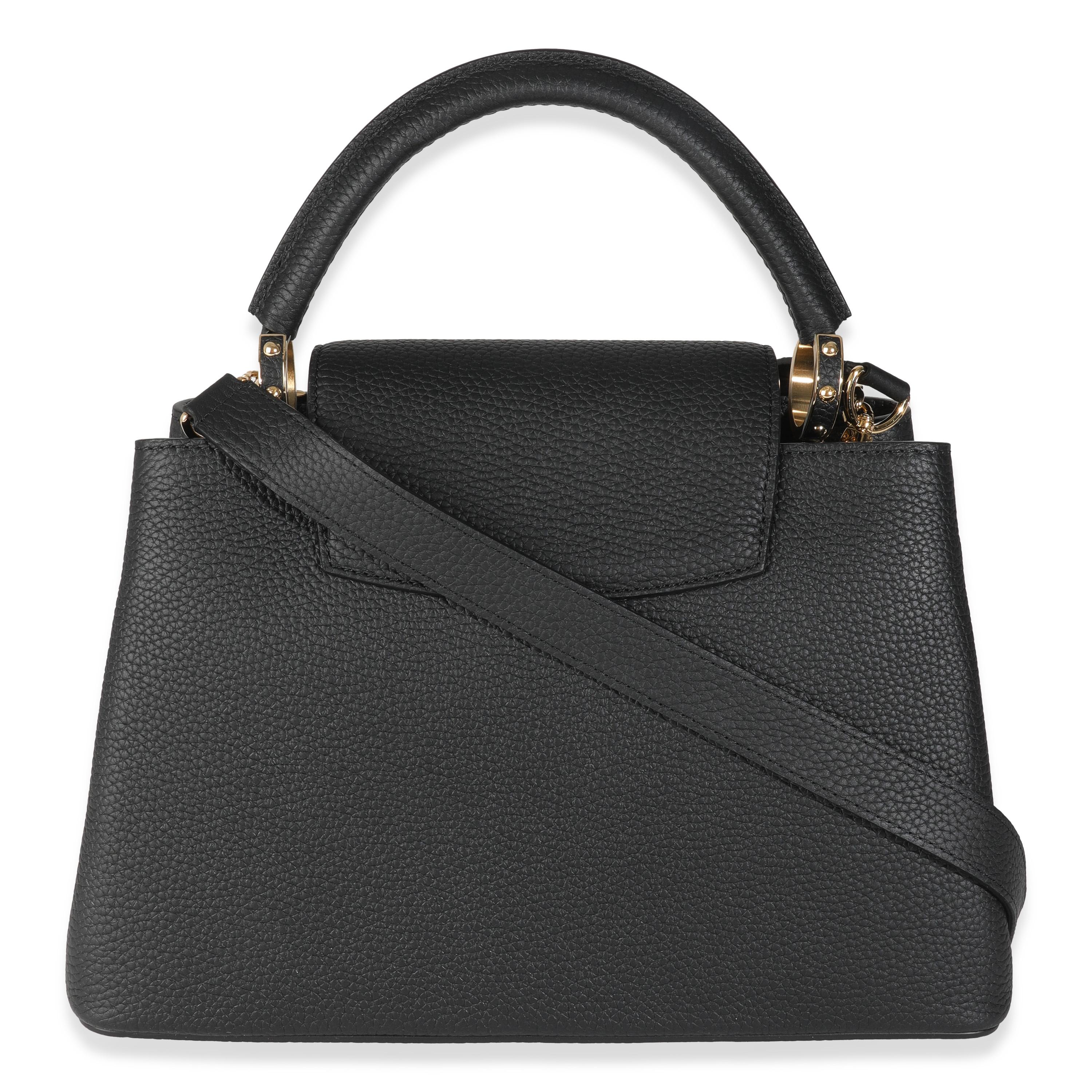 Listing Title: Louis Vuitton x TM Black Taurillon Capucines MM
SKU: Z147075
MSRP: 8050.00 USD
Condition: Pre-owned 
Condition Description: The Louis Vuitton Capucines bag was created with the brand's house codes in mind. Encapsulating the maison's